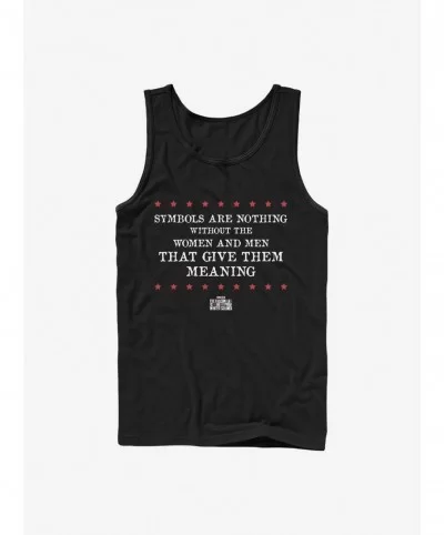 New Arrival Marvel The Falcon And The Winter Soldier Symbols Are Nothing Tank $7.97 Tanks