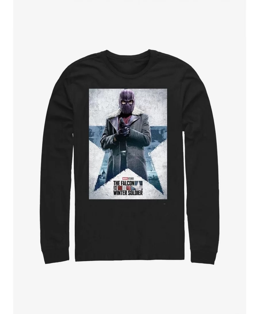 Unique Marvel The Falcon And The Winter Soldier Zemo Poster Long-Sleeve T-Shirt $7.90 T-Shirts