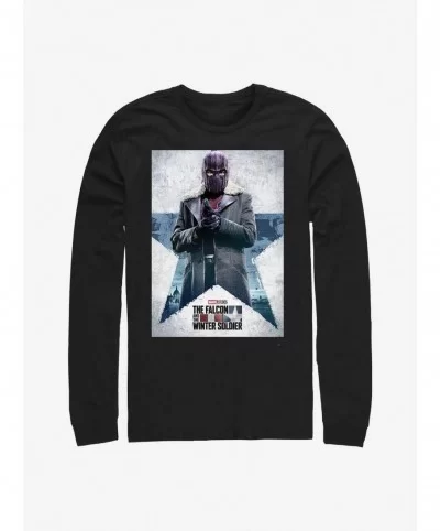 Unique Marvel The Falcon And The Winter Soldier Zemo Poster Long-Sleeve T-Shirt $7.90 T-Shirts