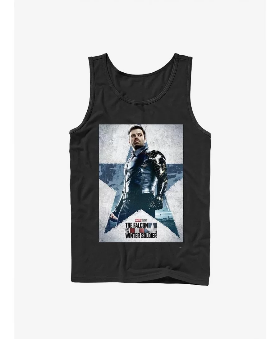 Value for Money Marvel The Falcon And The Winter Soldier Bucky Soldier Poster Tank $8.76 Tanks