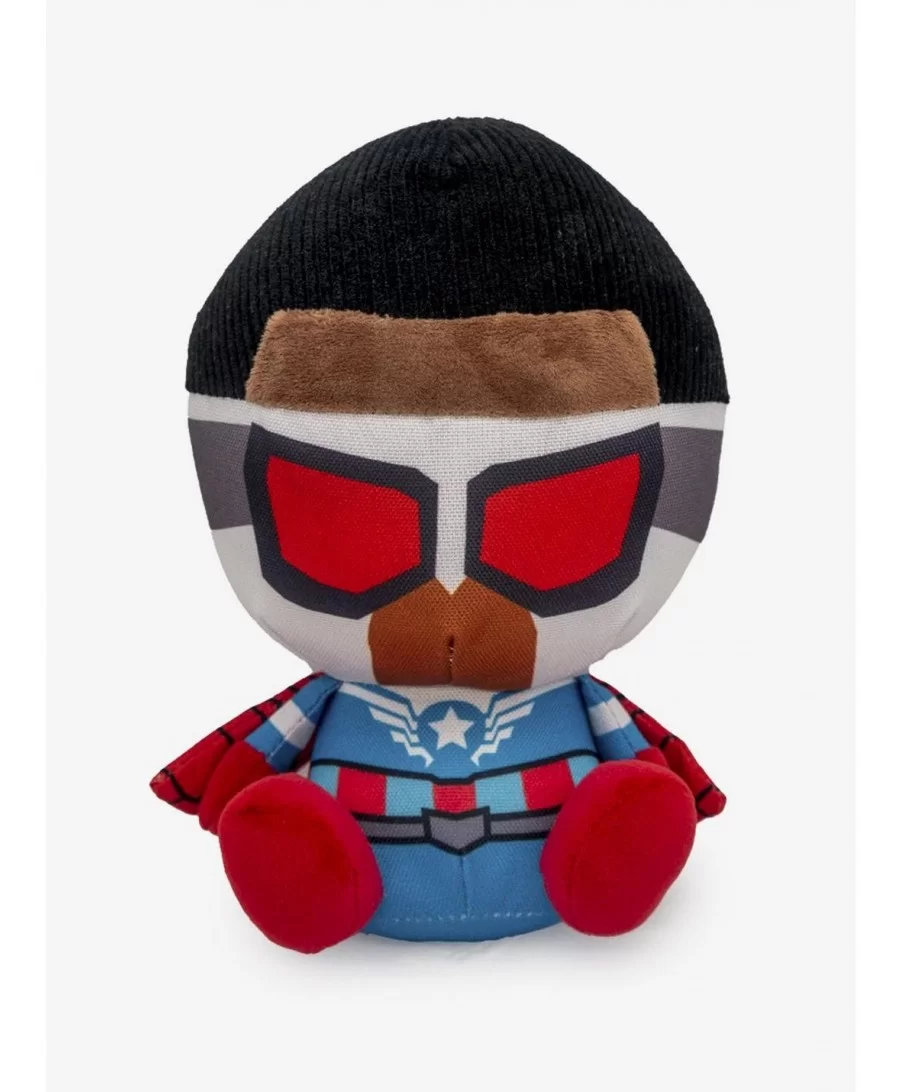 Value Item Marvel Falcon Kawaii Full Body Sitting Pose Plush Squeaker Dog Toy $12.43 Toys