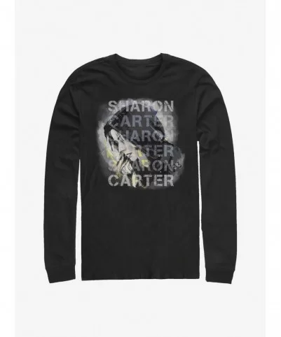 Best Deal Marvel The Falcon And The Winter Soldier Carter Overlay Long-Sleeve T-Shirt $9.21 T-Shirts