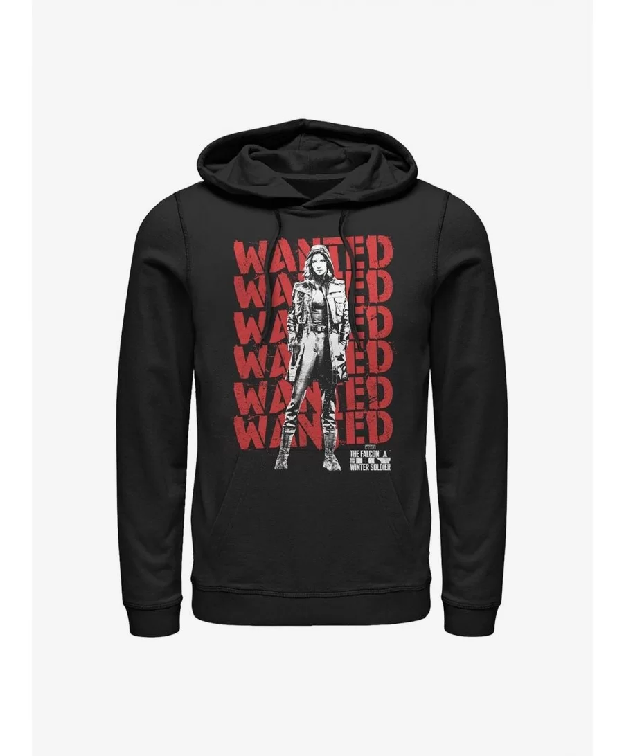 Special Marvel The Falcon And The Winter Soldier Wanted Repeating Carter Hoodie $14.37 Hoodies