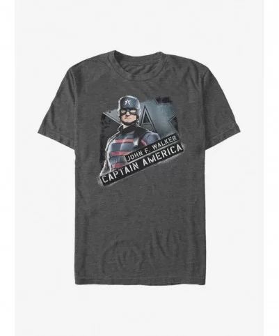 Limited-time Offer Marvel The Falcon And The Winter Soldier Captain America T-Shirt $4.97 T-Shirts