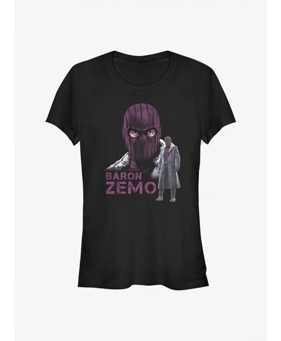 Value Item Marvel The Falcon And The Winter Soldier Masked Baron Zemo Girls T-Shirt $4.85 T-Shirts