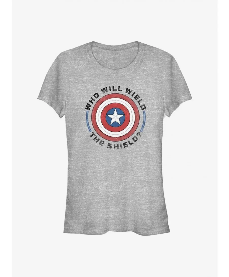 Hot Selling Marvel The Falcon And The Winter Soldier Who Will Wield Girls T-Shirt $6.15 T-Shirts