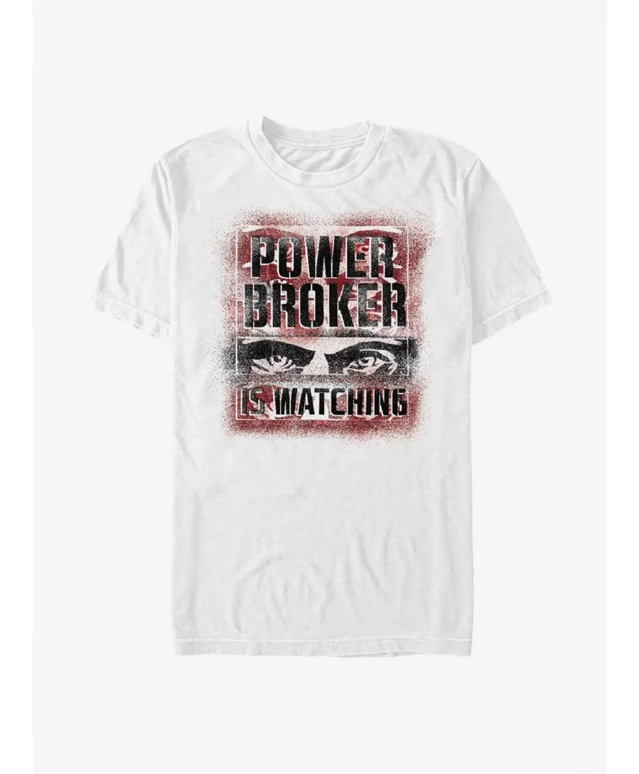 Best Deal Marvel The Falcon And The Winter Soldier Power Broker Is Watching T-Shirt $5.44 T-Shirts