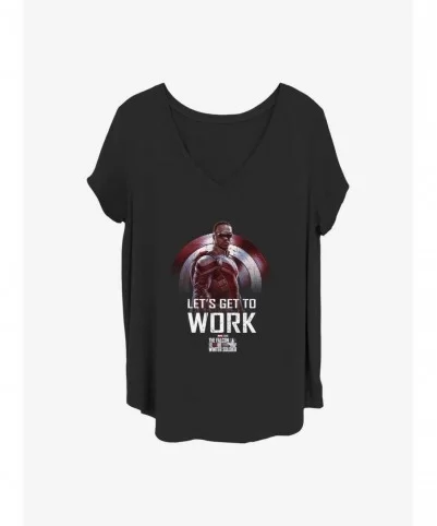 Special Marvel The Falcon and the Winter Soldier I'm In Charge Girls T-Shirt Plus Size $9.02 T-Shirts