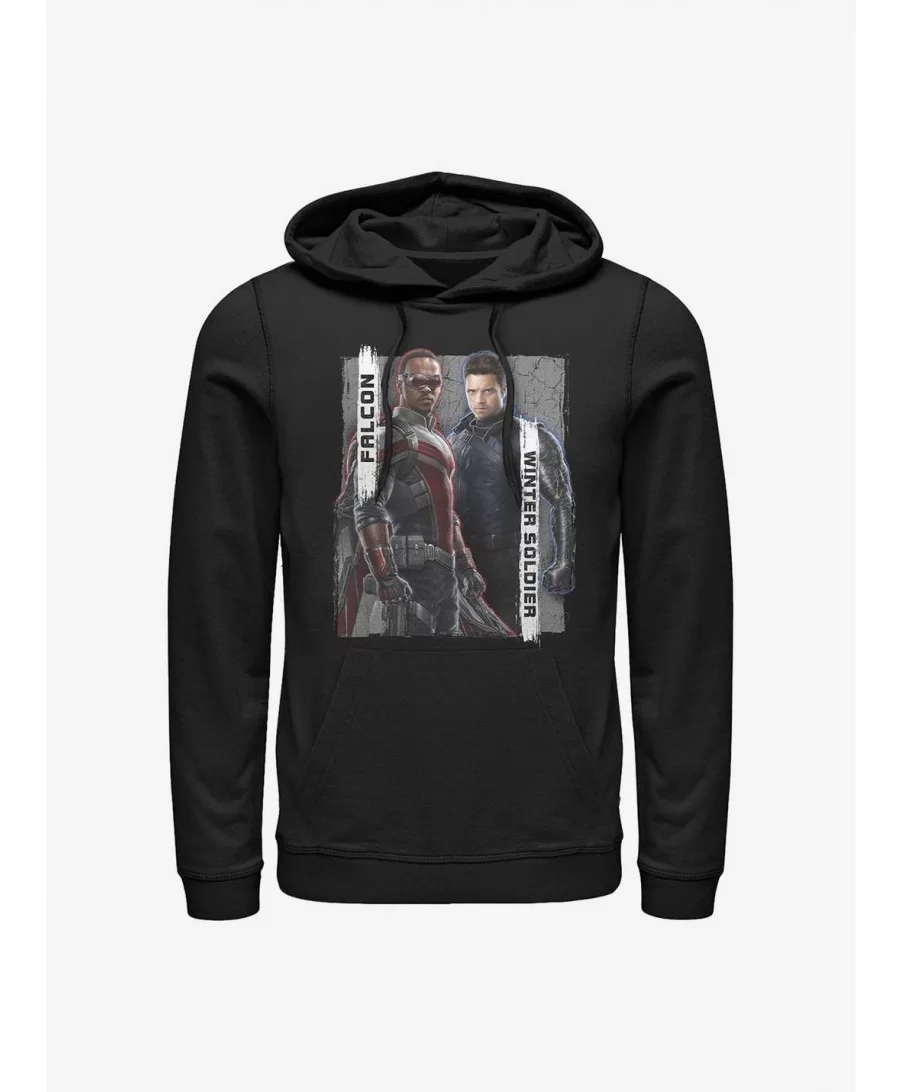 Clearance Marvel The Falcon And The Winter Soldier Falcon And Winter Soldier Hoodie $15.09 Hoodies