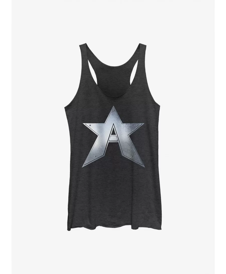 Clearance Marvel The Falcon And The Winter Soldier John Walker Captain Symbol Girls Tank $10.36 Tanks