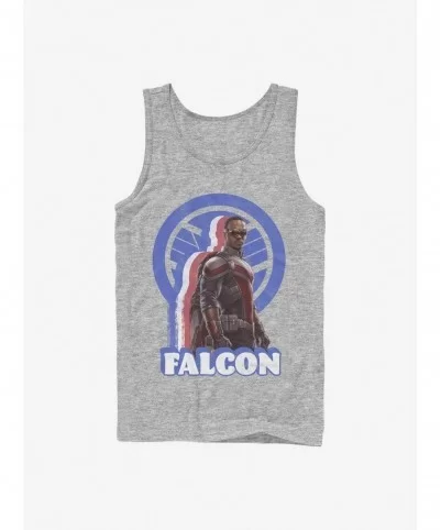 Limited Time Special Marvel The Falcon And The Winter Soldier Falcon Pose Logo Tank $7.57 Tanks