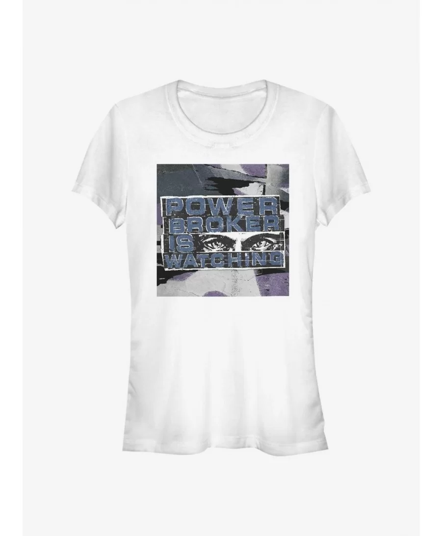 Flash Sale Marvel The Falcon And The Winter Soldier Power Broker Girls T-Shirt $6.47 T-Shirts