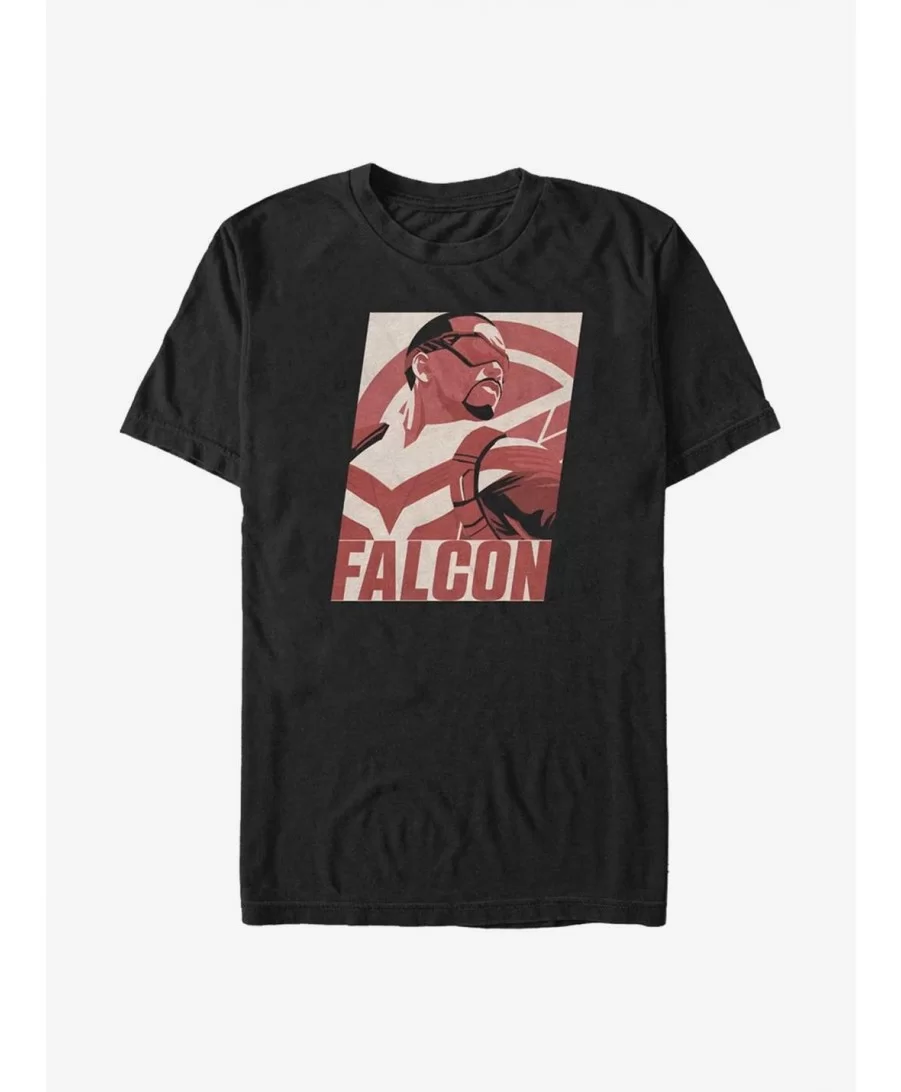 Sale Item Marvel The Falcon And The Winter Soldier Falcon Poster T-Shirt $4.97 T-Shirts