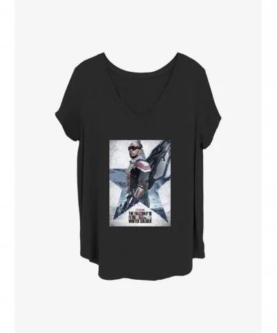 Trendy Marvel The Falcon and the Winter Soldier Falcon Poster Girls T-Shirt Plus Size $8.09 T-Shirts