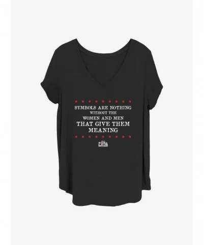 Limited-time Offer Marvel The Falcon and the Winter Soldier Give Meaning Girls T-Shirt Plus Size $8.79 T-Shirts