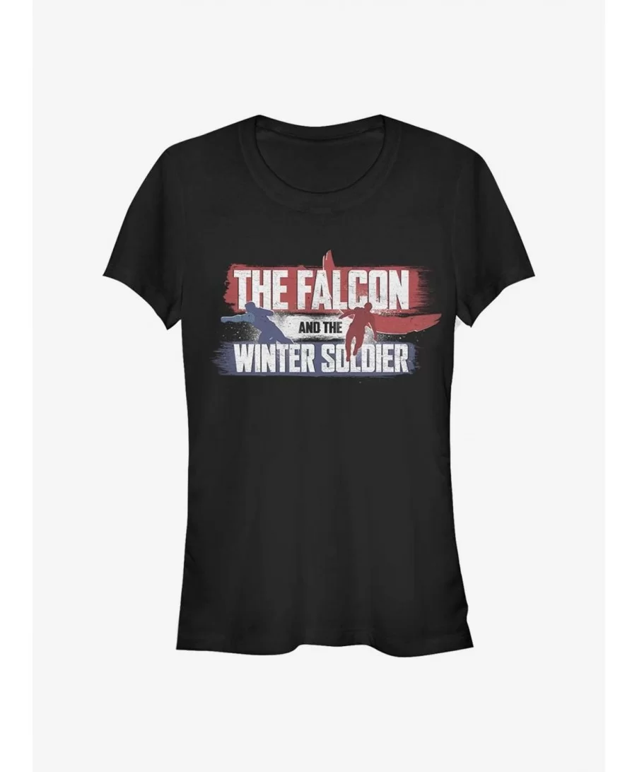 Premium Marvel The Falcon And The Winter Soldier Spray Paint Girls T-Shirt $7.12 T-Shirts