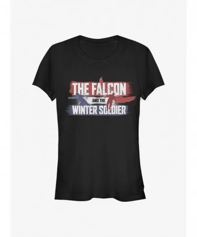 Premium Marvel The Falcon And The Winter Soldier Spray Paint Girls T-Shirt $7.12 T-Shirts