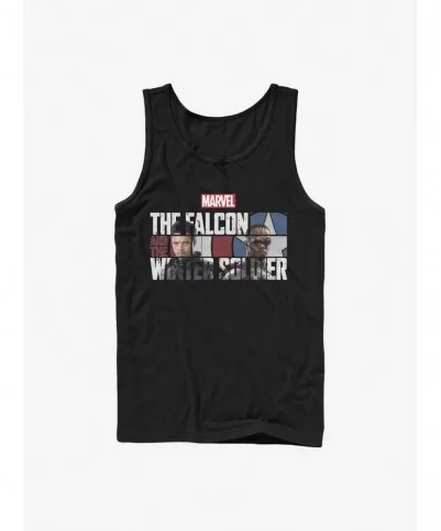 Exclusive Price Marvel The Falcon And The Winter Soldier Logo Fill Tank $9.96 Tanks