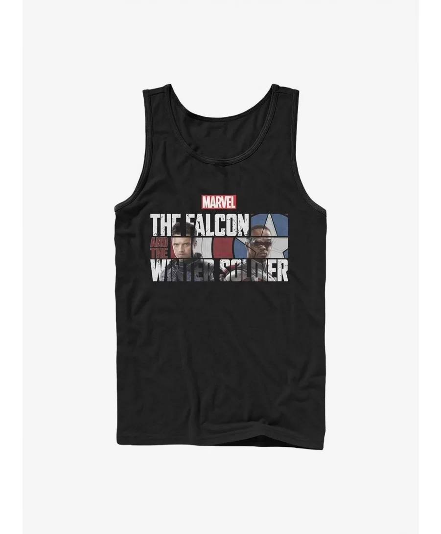 Exclusive Price Marvel The Falcon And The Winter Soldier Logo Fill Tank $9.96 Tanks