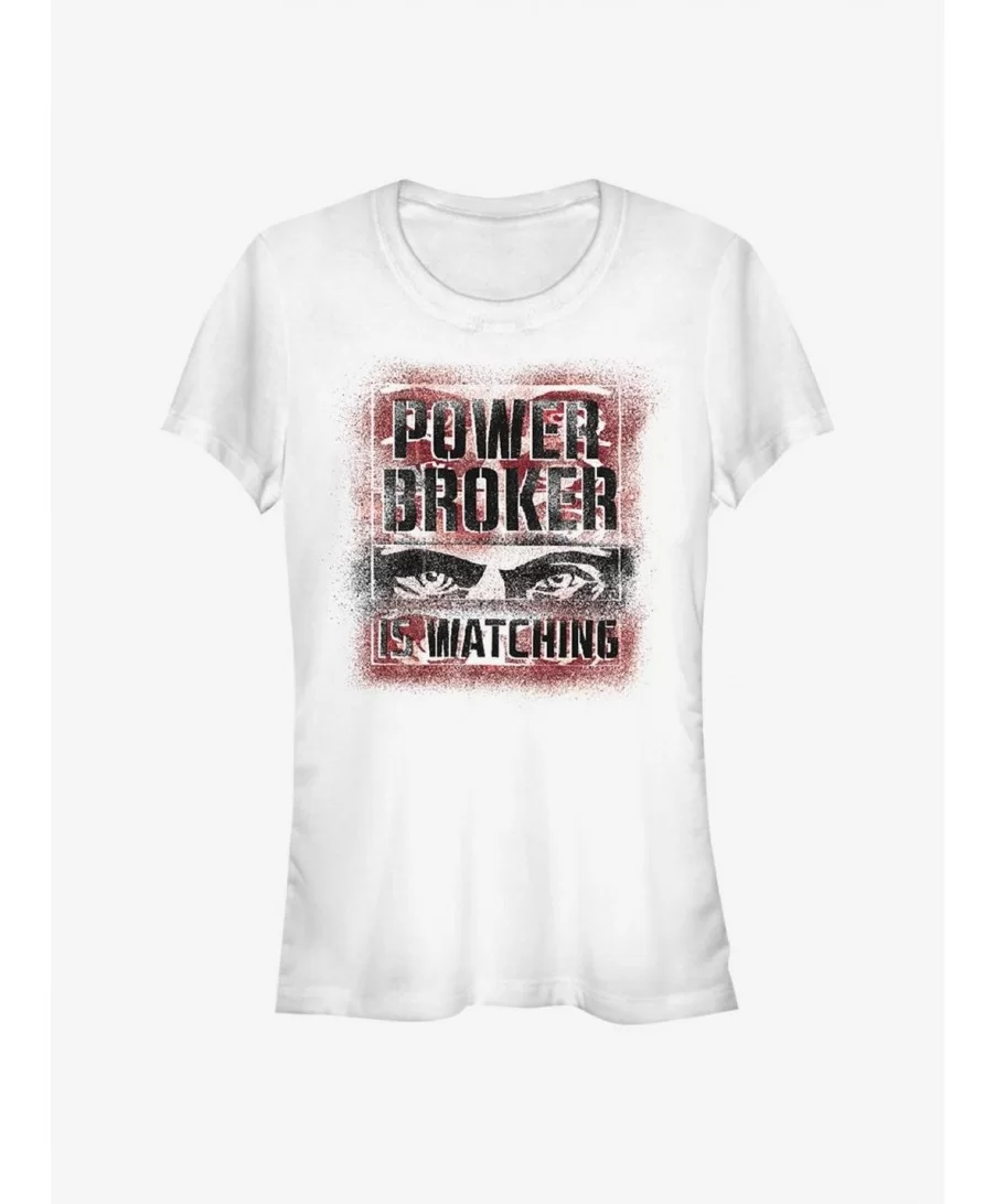 Exclusive Price Marvel The Falcon And The Winter Soldier Power Broker Is Watching Girls T-Shirt $7.77 T-Shirts