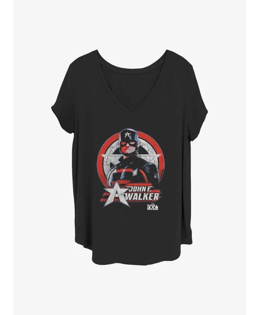 High Quality Marvel The Falcon and the Winter Soldier Walker Ranger Girls T-Shirt Plus Size $11.56 T-Shirts