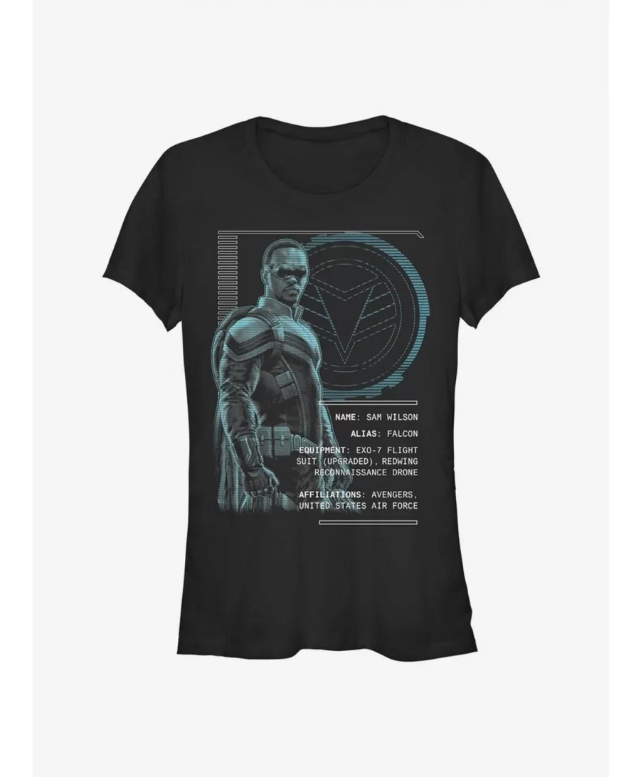 Exclusive Price Marvel The Falcon And The Winter Soldier Alias: Falcon Girls T-Shirt $5.82 T-Shirts