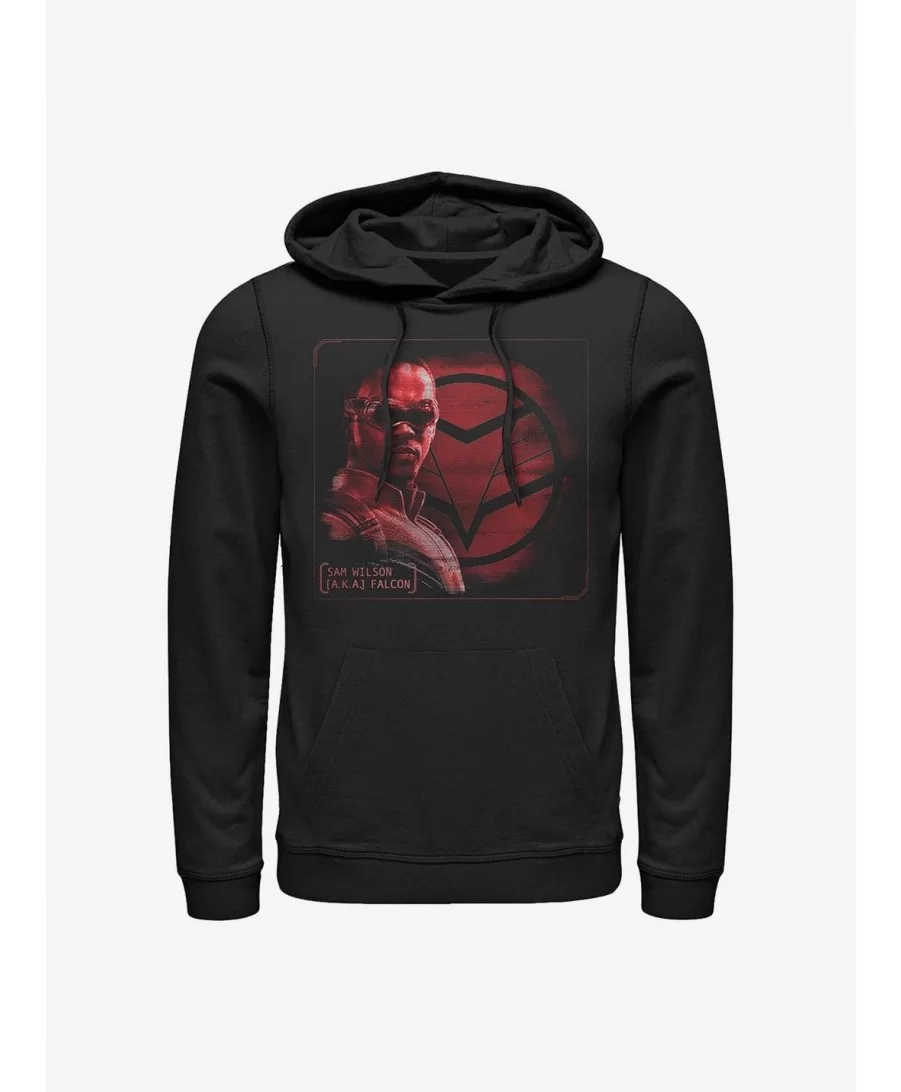 Limited Time Special Marvel The Falcon And The Winter Soldier Falcon Profile Hoodie $16.16 Hoodies