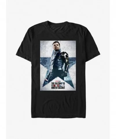 Exclusive Marvel The Falcon And The Winter Soldier Poster T-Shirt $6.37 T-Shirts