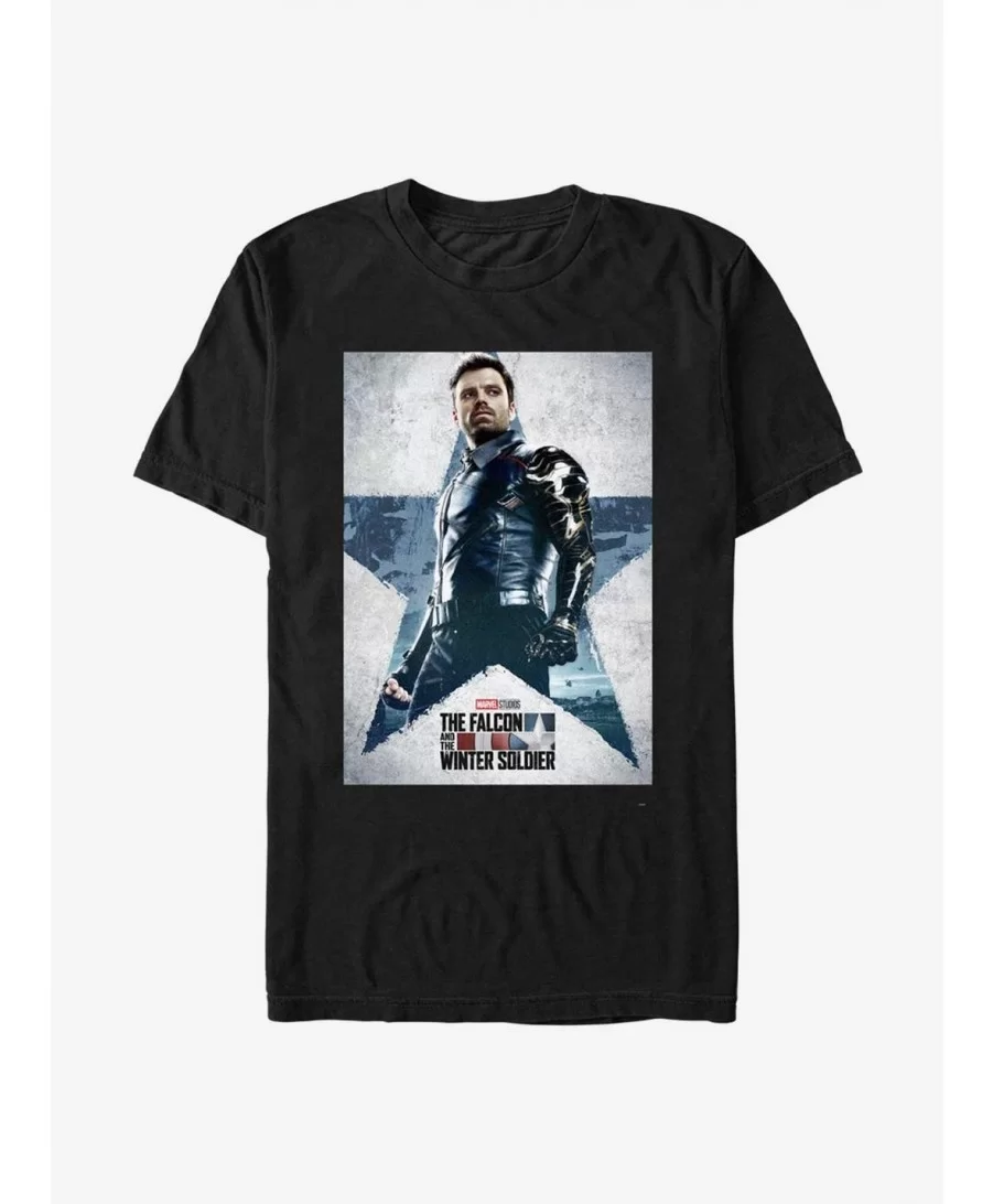 Exclusive Marvel The Falcon And The Winter Soldier Poster T-Shirt $6.37 T-Shirts