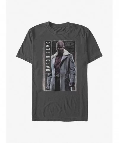 Discount Marvel The Falcon And The Winter Soldier Baron Panel T-Shirt $6.21 T-Shirts