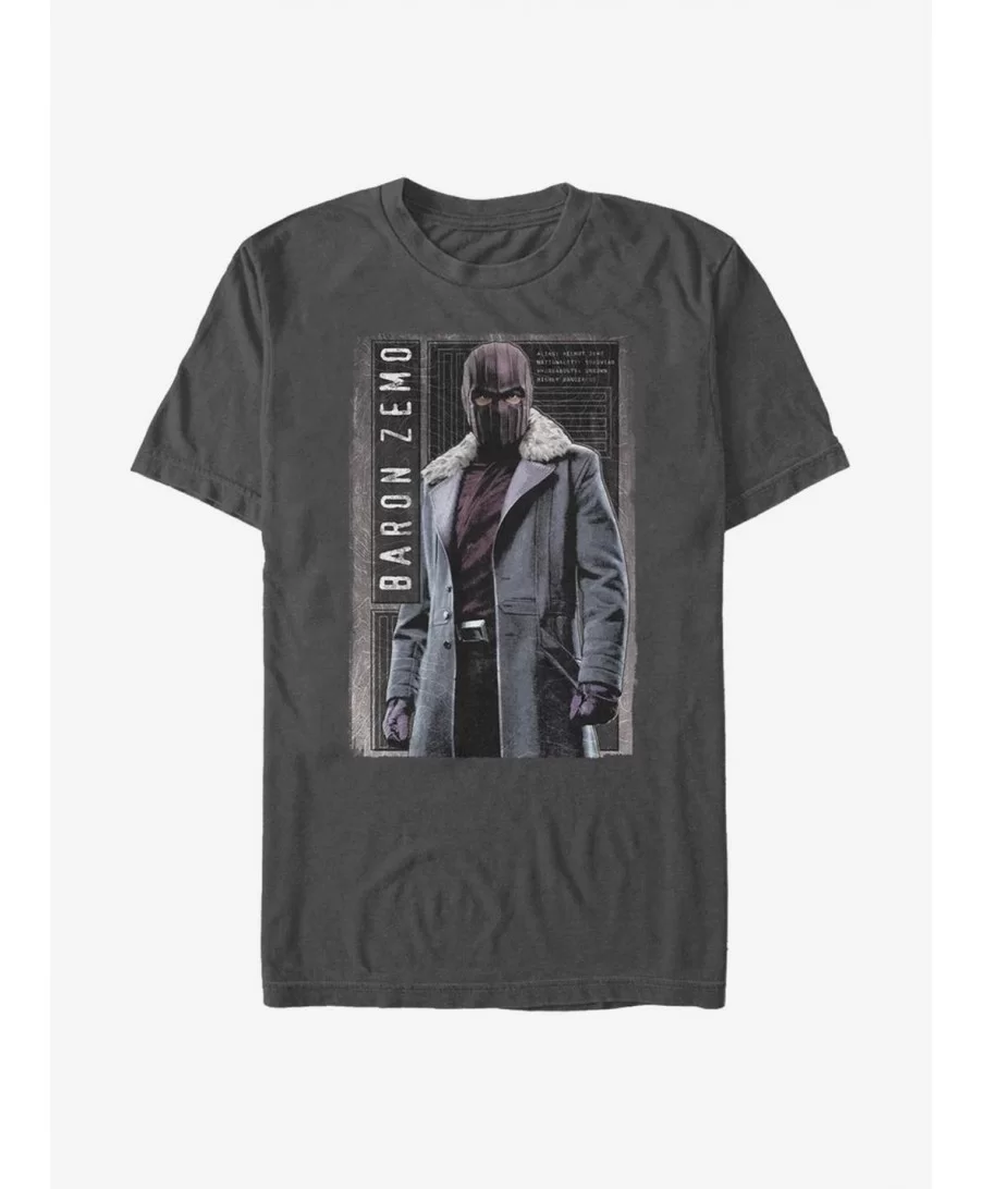 Discount Marvel The Falcon And The Winter Soldier Baron Panel T-Shirt $6.21 T-Shirts