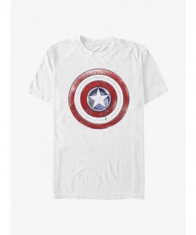 Clearance Marvel The Falcon And The Winter Soldier Paint Shield T-Shirt $5.44 T-Shirts