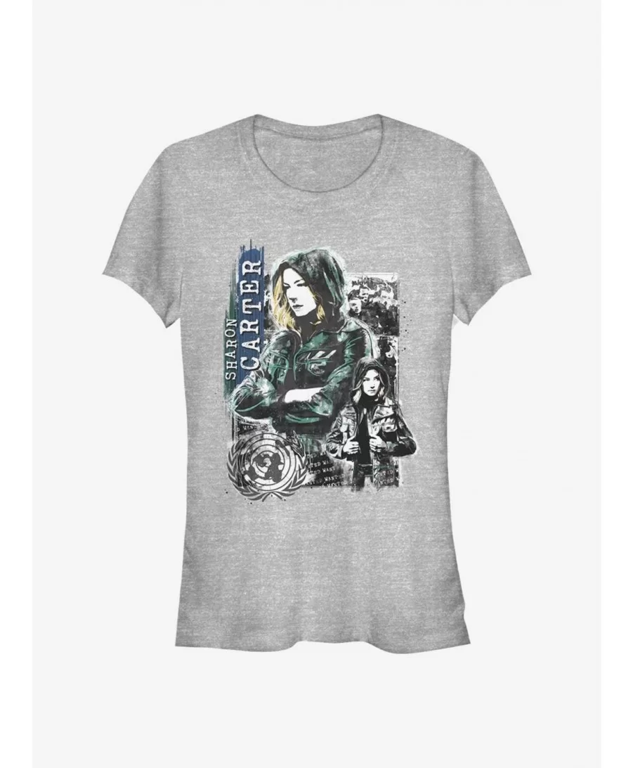 Pre-sale Discount Marvel The Falcon And The Winter Soldier Sharon Carter Girls T-Shirt $7.28 T-Shirts