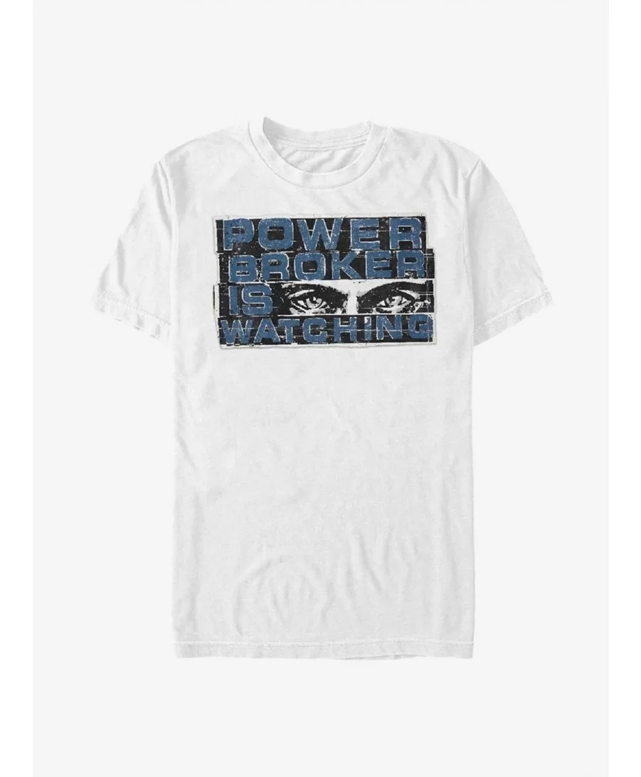 High Quality Marvel The Falcon And The Winter Soldier Power Broker Eyes T-Shirt $6.21 T-Shirts