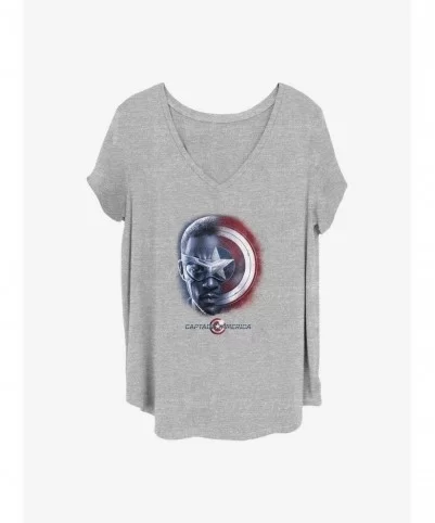 Premium Marvel The Falcon and the Winter Soldier Sam And The Shield Girls T-Shirt Plus Size $9.02 T-Shirts