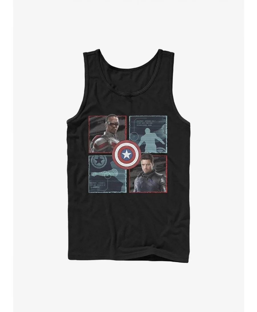 New Arrival Marvel The Falcon And The Winter Soldier Hero Box Up Tank $7.77 Tanks