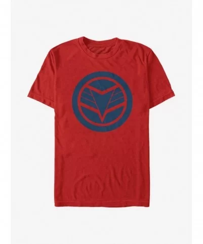 Absolute Discount Marvel The Falcon And The Winter Soldier Blue Shield T-Shirt $7.77 T-Shirts