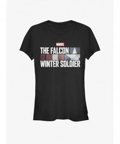 New Arrival Marvel The Falcon And The Winter Soldier Girls T-Shirt $6.63 T-Shirts