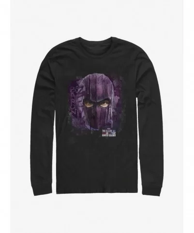 Wholesale Marvel The Falcon And The Winter Soldier Baron Eyes Long-Sleeve T-Shirt $10.26 T-Shirts