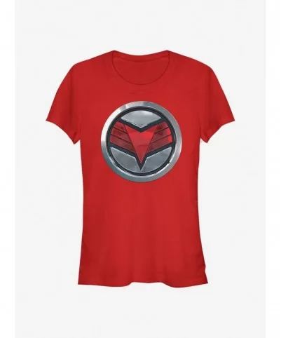 Flash Deal Marvel The Falcon And The Winter Soldier Falcon Logo Girls T-Shirt $6.63 T-Shirts