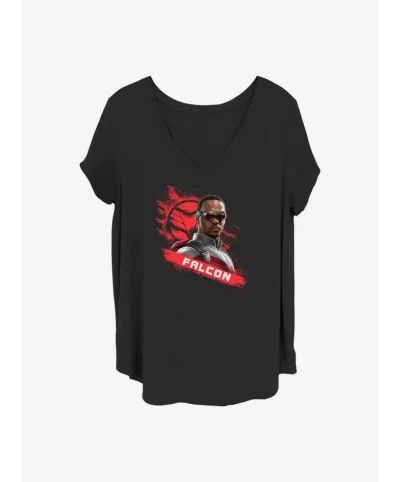 Premium Marvel The Falcon and the Winter Soldier Falcon's Mission Girls T-Shirt Plus Size $11.33 T-Shirts