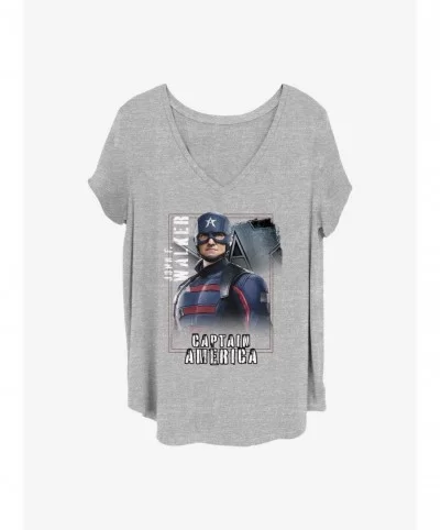 Clearance Marvel The Falcon and the Winter Soldier Walker Hero Girls T-Shirt Plus Size $11.56 T-Shirts