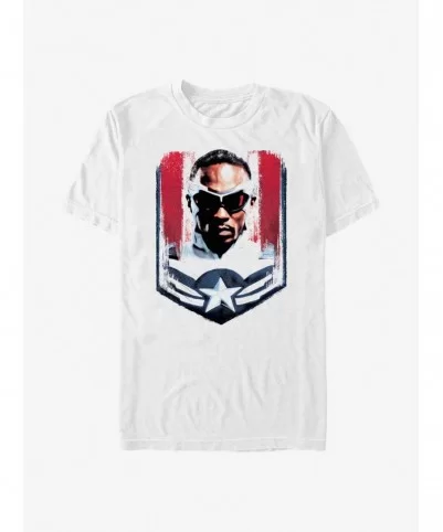 Pre-sale Marvel The Falcon And The Winter Soldier Sam Wilson Captain America Frame T-Shirt $7.77 T-Shirts