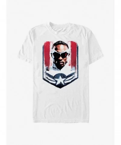 Pre-sale Marvel The Falcon And The Winter Soldier Sam Wilson Captain America Frame T-Shirt $7.77 T-Shirts