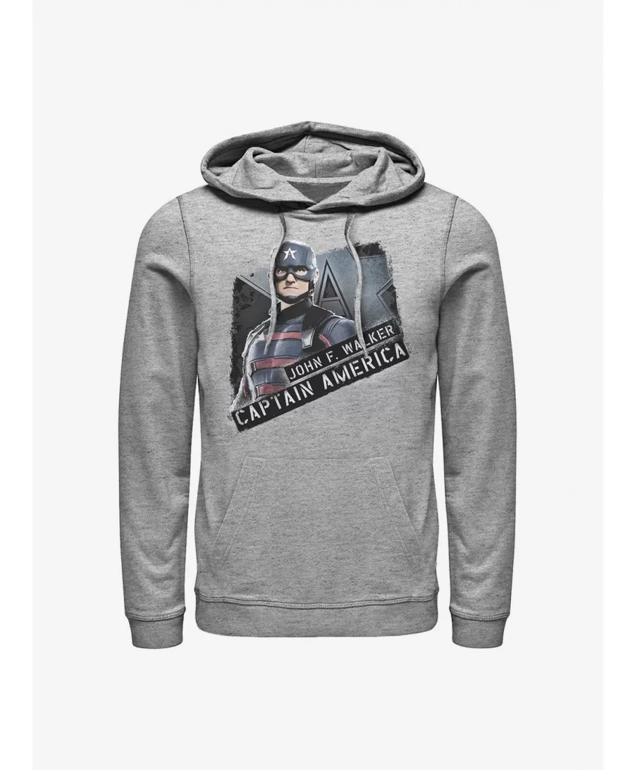 Value for Money Marvel The Falcon And The Winter Soldier Captain John Walker Hoodie $14.01 Hoodies