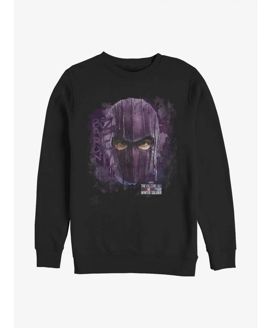 Wholesale Marvel The Falcon And The Winter Soldier Baron Eyes Crew Sweatshirt $10.33 Sweatshirts