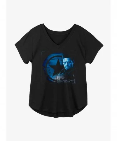 Fashion Marvel The Falcon And The Winter Soldier Barnes A.K.A. Shield Girls Plus Size T-Shirt $7.86 T-Shirts