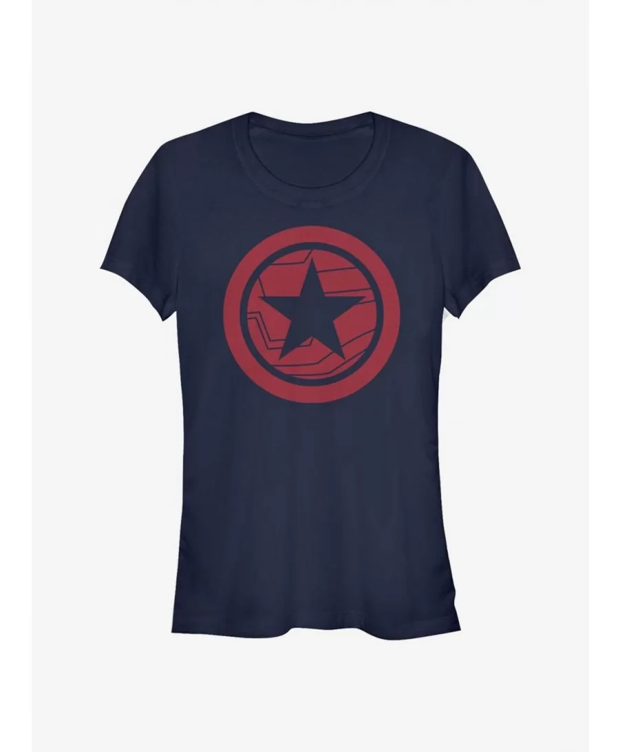 Hot Selling Marvel The Falcon And The Winter Soldier Red Shield Girls T-Shirt $6.47 T-Shirts