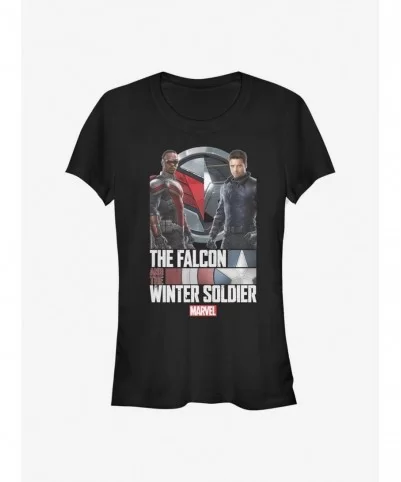 Sale Item Marvel The Falcon And The Winter Soldier Photo Real Girls T-Shirt $6.47 T-Shirts