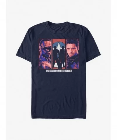 Limited Time Special Marvel The Falcon And The Winter Soldier Group T-Shirt $6.99 T-Shirts